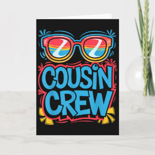 Cousin Crew Shirt Adults Kids Matching Cousin Givi Card
