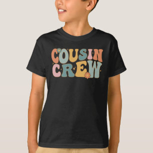Cousin Crew Shirts for Kids, Retro Matching Cousin