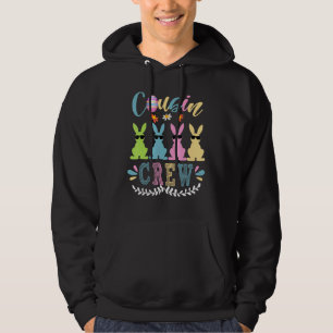 Cousin Crew Squad Bunny Rabbit Easter Day Party Ma Hoodie