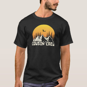Cousin Crew Summer Camp Camping Sunset Outdoor Mou T-Shirt