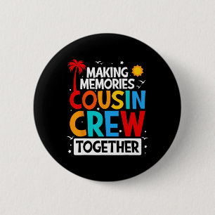 Cousin Crew Summer Vacation Beach Family Trips Mat Button