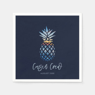 Cousin Crew Sunset Beach Pineapple Family Reunion Napkins