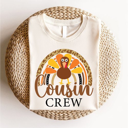 Cousin Crew Thanksgiving Cute Turkey Family  T_Shirt