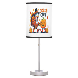Cousin Crew Thanksgiving Pumpkin Table Lamp