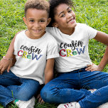 Cousin Crew Toddler T-shirt<br><div class="desc">Dress the kids in matching 'Kids Cousin Crew' T-shirts and show how much your whole family enjoys spending time together! Whether it's a game night, vacation, or even just a regular day, these T-shirts are the perfect way to show the world how much your family loves to have fun. Plus,...</div>
