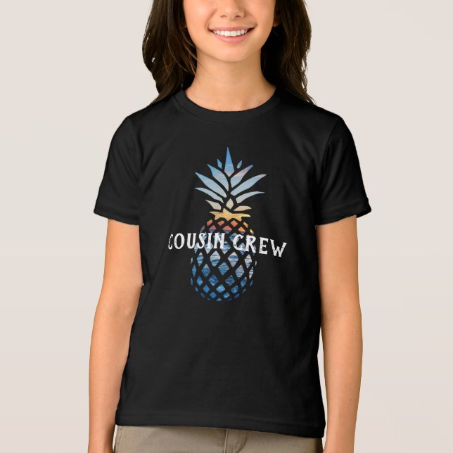 Cousin Crew Tropical Family Vacation Matching Tri-Blend Shirt (Front)