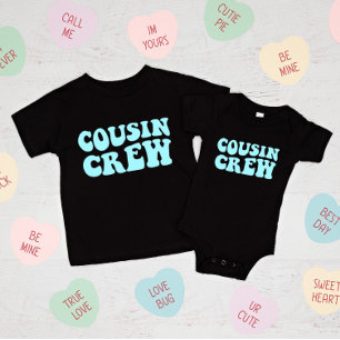 Cousin Crew   Turquoise Matching Family Baby T-Shirt