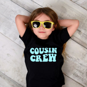 Cousin Crew Turquoise Matching Family Unisex Kids T-Shirt