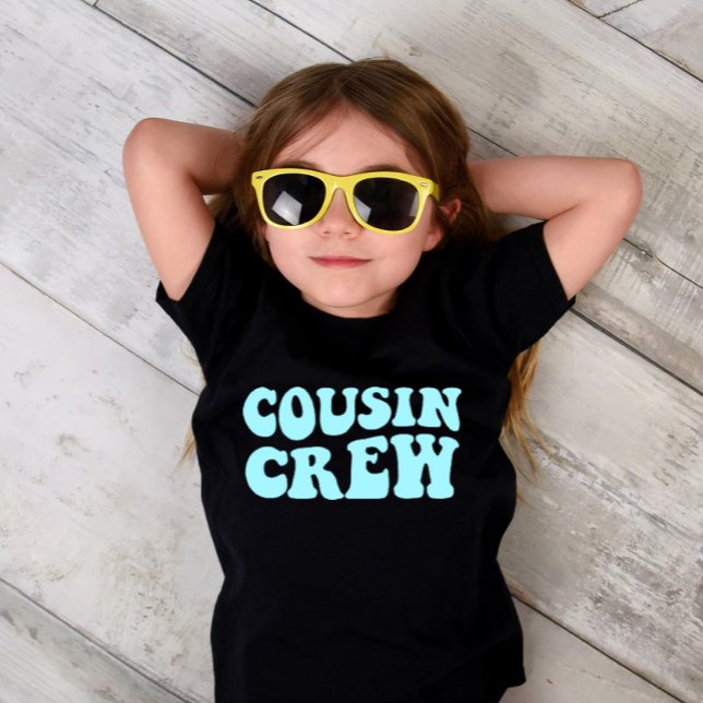 Cousin Crew |Turquoise Matching Family Unisex Kids T-Shirt (Creator Uploaded)