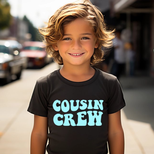 Cousin Crew |Turquoise Matching Family Unisex Kids T-Shirt (Creator Uploaded)