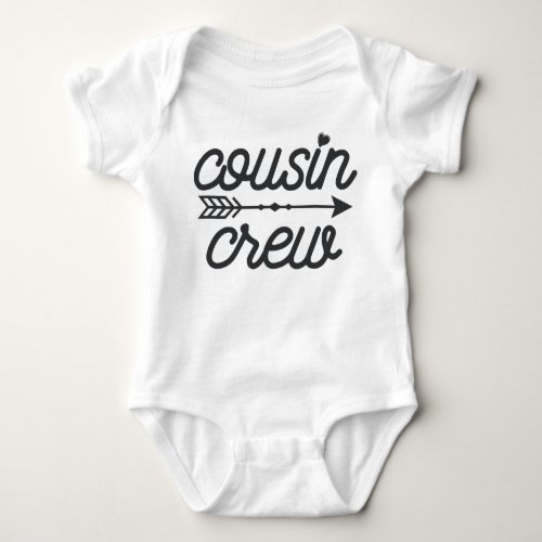 Cousin Crew With Heart Baby Bodysuit