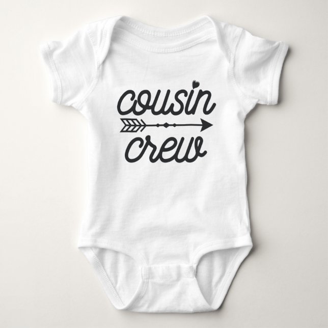 Cousin Crew With Heart Baby Bodysuit (Front)
