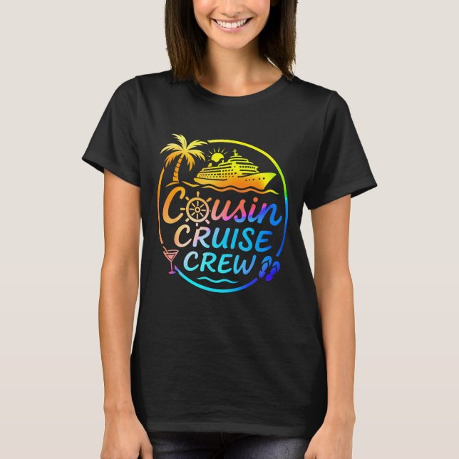 Cousin Cruise Crew Trocal Summer Vacation Matching T-Shirt (Front)