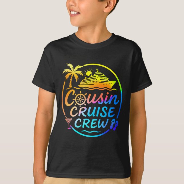 Cousin Cruise Crew Trocal Summer Vacation Matching T-Shirt (Front)