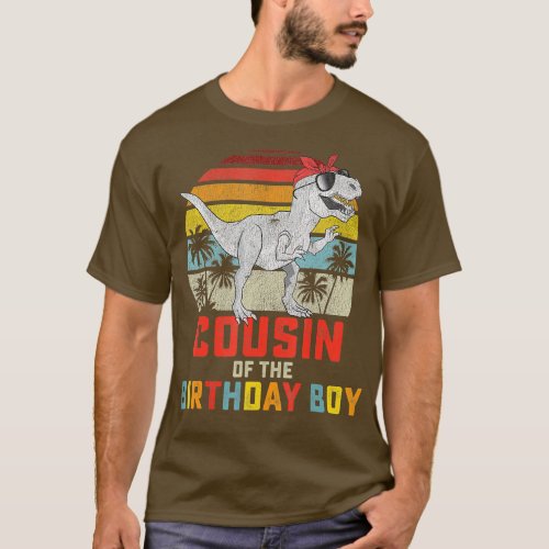 Cousin Dinosaur Girl of the Birthday Boy Matching  T_Shirt