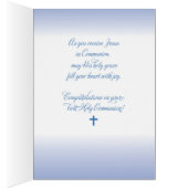 Cousin First Communion, Chalice with Host & Grapes Cards (Inside (Right))