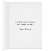 Cousin Get Well Soon Painted Flower Cards (Inside (Right))