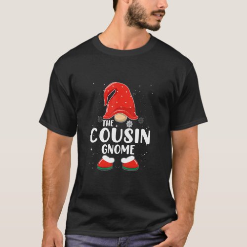 Cousin Gnome Buffalo Plaid Matching Family Christm T_Shirt