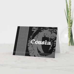 COUSIN Groomsman Request - Edgy Design Invitation