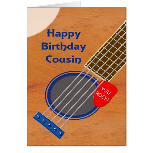 Cousin Guitar Player Birthday