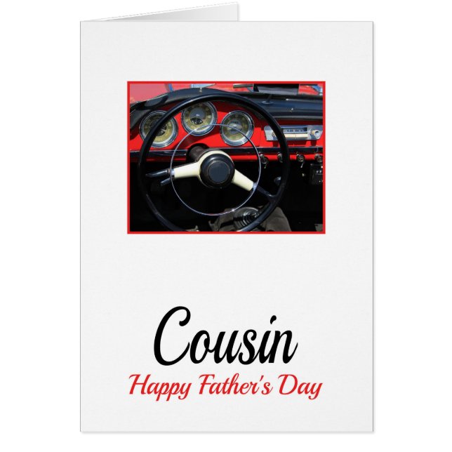 cousin  Happy Father's Day Cards (Front)