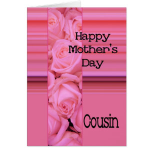 Cousin Happy Mother's Day rose card
