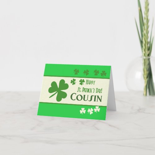 Cousin Happy St Patricks Day Card