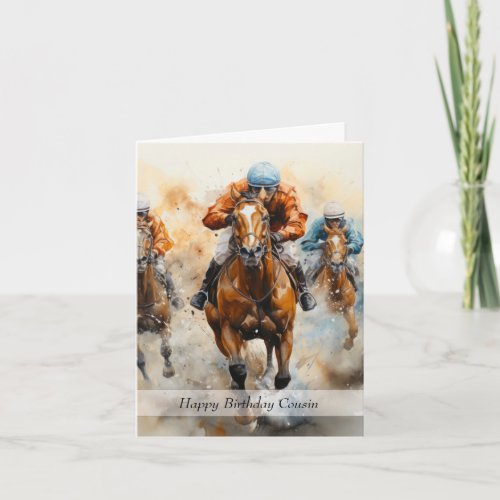 Cousin Horse Racing Birthday