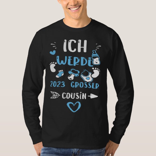 Cousin Ich Werde 2023 Großer Cousin  Baby Boy T-Shirt (Front)