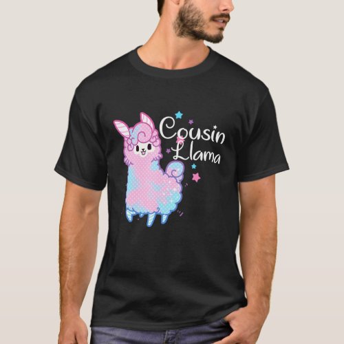Cousin Llama Matching Family Christmas Pajamas T-Shirt