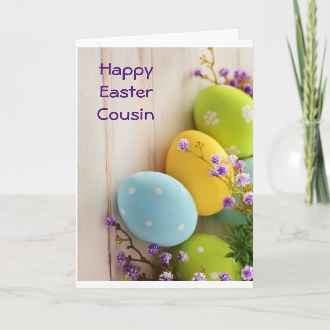 **COUSIN** LOVE TO YOU AT EASTER HOLIDAY CARD (Front)