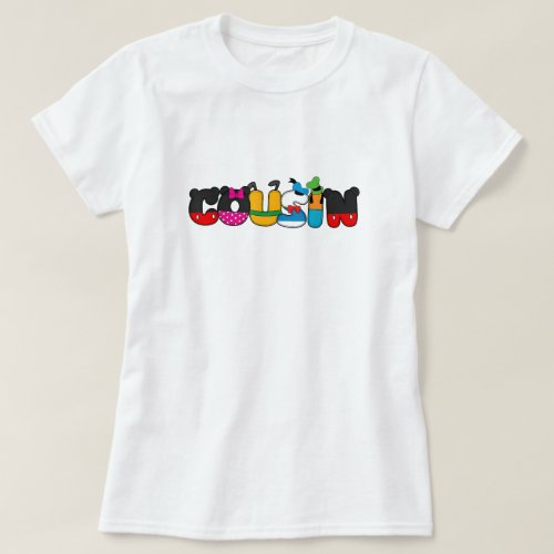 Cousin Of The Birthday Girl Mouse Family Matching  T_Shirt