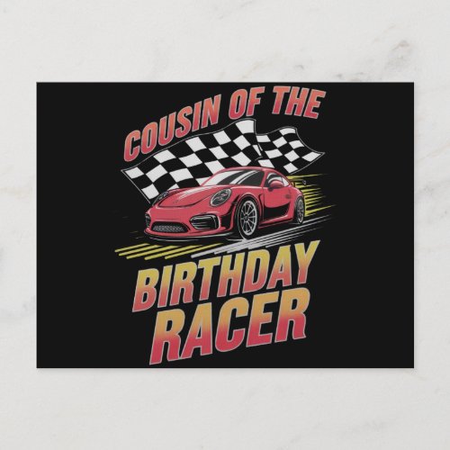 Cousin Of The Birthday Racer Racing Family Party 