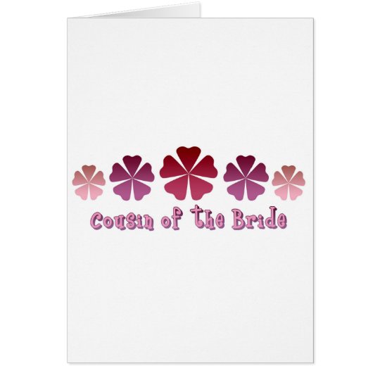 Cousin of the Bride Card