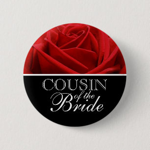 Cousin Of The Bride Wedding Buttons Badges