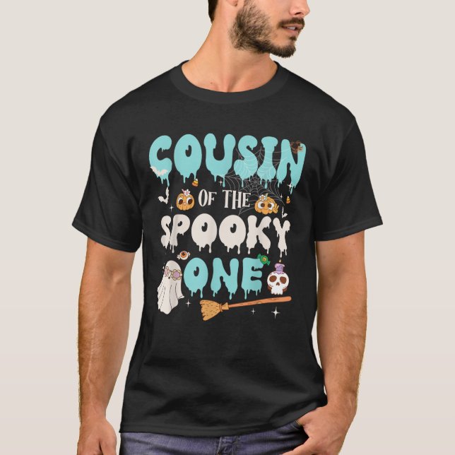 Cousin of The Spooky One Boy 1st Birthday Hallowee T-Shirt (Front)