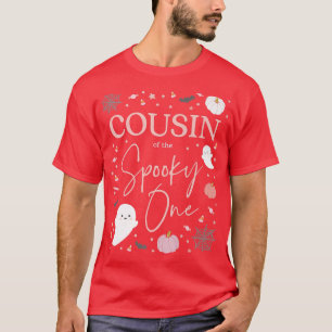 Cousin of the Spooky One Girl First Birthday Pink T-Shirt