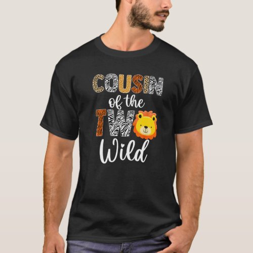 Cousin of the Two Wild Baby Lion 2nd Birthday Boy  T_Shirt