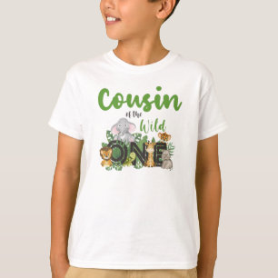 Cousin of the Wild One Jungle Safari Zoo Animals T-Shirt