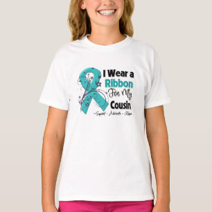 Cousin - Ovarian Cancer Ribbon T-Shirt