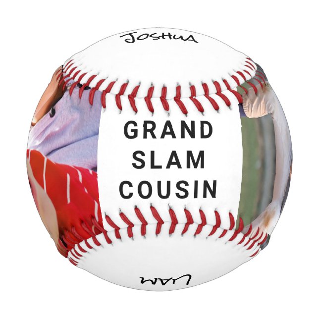 Cousin Personalized Photos Baseball (Front)