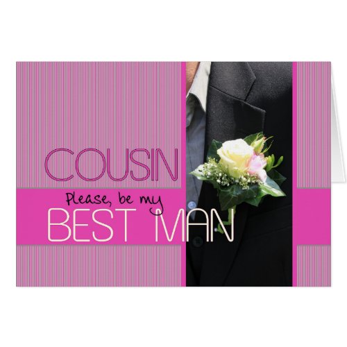 Cousin  Please be best man _ invitation
