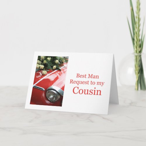 Cousin  Please be best man _ invitation