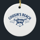 Cousin’s Beach NC The Summer I Turned Pretty  Ceramic Ornament<br><div class="desc">Cousin’s Beach NC The Summer I Turned Pretty</div>