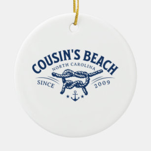 Cousin’s Beach NC The Summer I Turned Pretty  Ceramic Ornament
