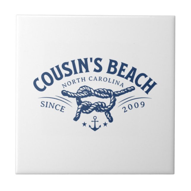 Cousin’s Beach, NC The Summer I Turned Pretty  Ceramic Tile (Front)