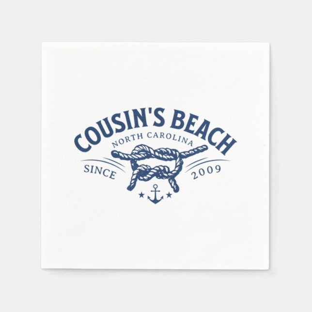 Cousin’s Beach, NC The Summer I Turned Pretty  Napkins (Front)