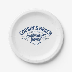 Cousin’s Beach NC The Summer I Turned Pretty  Paper Plates
