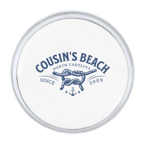 Cousinâs Beach NC The Summer I Turned Pretty  Silver Finish Lapel Pin