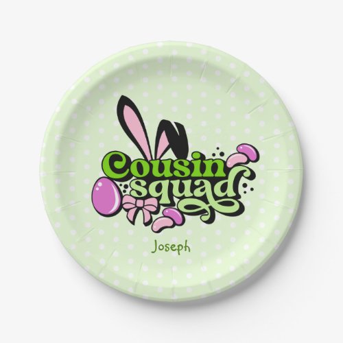 Cousin Squand Bunny Ears Easter Egg Paper Plates